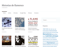 Tablet Screenshot of historiasdeflamenco.com